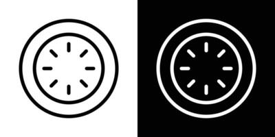 Cucumber slice icons vectors set in stroke line style.. EPS10