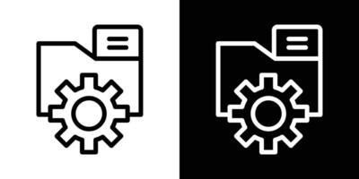Data management icons vectors set in stroke line style.. EPS10