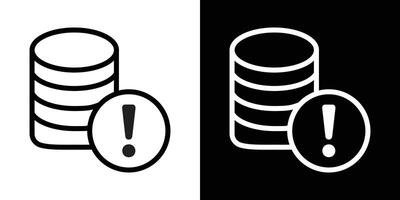 Data loss icons vectors set in stroke line style.. EPS10