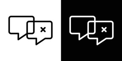 Disagreement icons vectors set in stroke line style.. EPS10