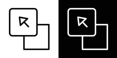 Drag and drop icons vectors set in stroke line style.. EPS10