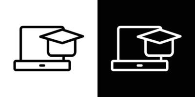 E learning icons vectors set in stroke line style.. EPS10