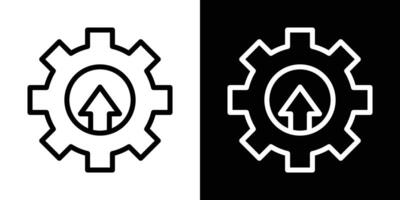 Efficiency icons vectors set in stroke line style.. EPS10