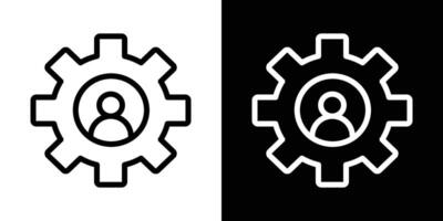 Employee skills icons vectors set in stroke line style.. EPS10