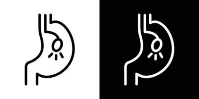 Endoscopy icons vectors set in stroke line style.. EPS10