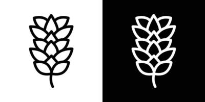 Fir cone icons vectors set in stroke line style.. EPS10