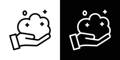 Foam icons vectors set in stroke line style.. EPS10