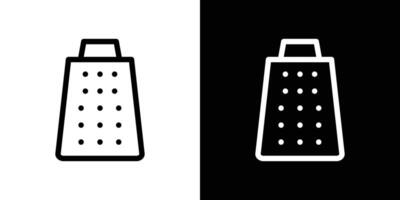 Grater icons vectors set in stroke line style.. EPS10