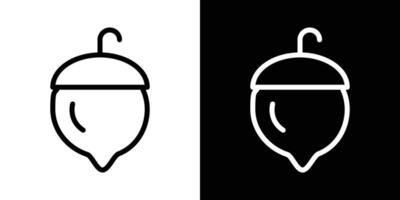 Hazelnut icons vectors set in stroke line style.. EPS10