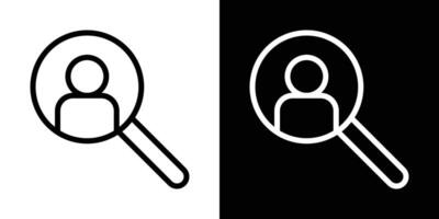 Hiring icons vectors set in stroke line style.. EPS10