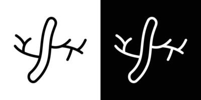 Human artery icons vectors set in stroke line style.. EPS10