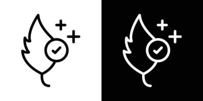 Hypoallergenic tested icons vectors set in stroke line style.. EPS10
