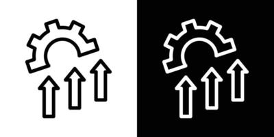 Improvement icons vectors set in stroke line style.. EPS10