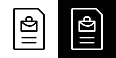 Job description icons vectors set in stroke line style.. EPS10
