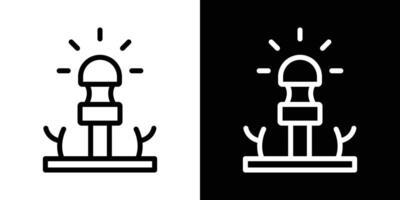 Lawn sprinkler icons vectors set in stroke line style.. EPS10