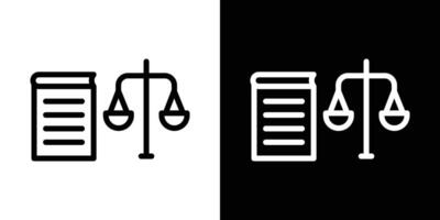 Law book icons vectors set in stroke line style.. EPS10