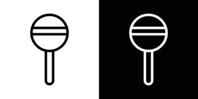 Lollypop icons vectors set in stroke line style.. EPS10