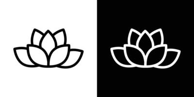 Lotus icons vectors set in stroke line style.. EPS10