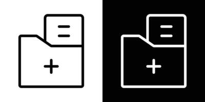 Medical history icons vectors set in stroke line style.. EPS10