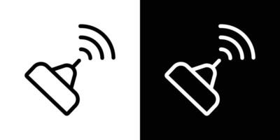 Motion sensor icons vectors set in stroke line style.. EPS10