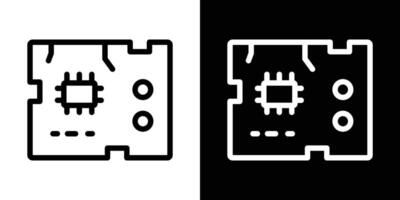 PCB icons vectors set in stroke line style.. EPS10