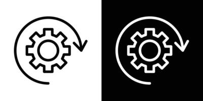 Operation icons vectors set in stroke line style.. EPS10
