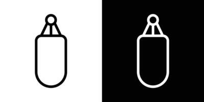 Punching bag icons vectors set in stroke line style.. EPS10