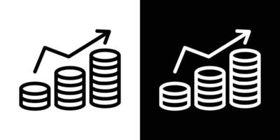 Revenue icons vectors set in stroke line style.. EPS10