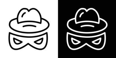 Spy icons vectors set in stroke line style.. EPS10