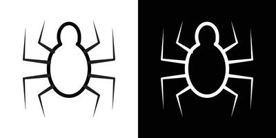 Spider icons vectors set in stroke line style.. EPS10