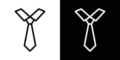 Tie icons vectors set in stroke line style.. EPS10