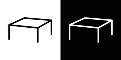 Table icons vectors set in stroke line style.. EPS10