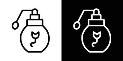 Perfume bottle icons vectors set in stroke line style.. EPS10