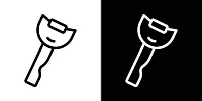 Potato peeler icons vectors set in stroke line style.. EPS10