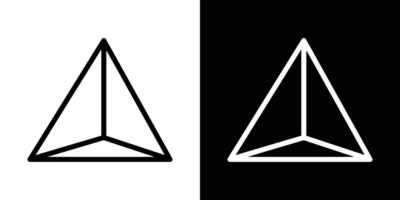 Prism icons vectors set in stroke line style.. EPS10