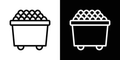 Raw material icons vectors set in stroke line style.. EPS10