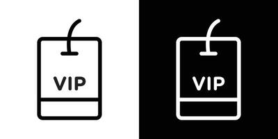VIP icons vectors set in stroke line style.. EPS10