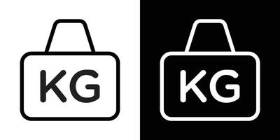 Weight icons vectors set in stroke line style.. EPS10