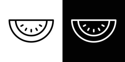 Watermelon icons vectors set in stroke line style.. EPS10