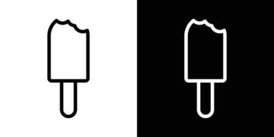 Popsicle icons vectors set in stroke line style.. EPS10
