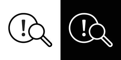 Risk analysis icons vectors set in stroke line style.. EPS10