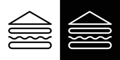 Sandwich icons vectors set in stroke line style.. EPS10