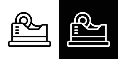 Tape dispenser icons vectors set in stroke line style.. EPS10