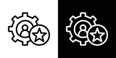 Skills icons vectors set in stroke line style.. EPS10
