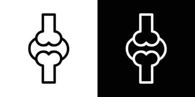 Osteoporosis icons vectors set in stroke line style.. EPS10