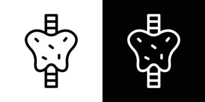 Pelvis icons vectors set in stroke line style.. EPS10