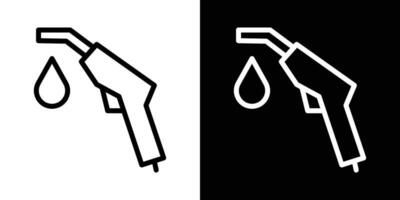 Petrol icons vectors set in stroke line style.. EPS10