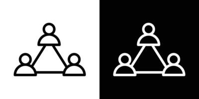 Teamwork icons vectors set in stroke line style.. EPS10