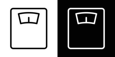 Weight scale icons vectors set in stroke line style.. EPS10