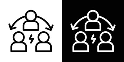 Third party icons vectors set in stroke line style.. EPS10
